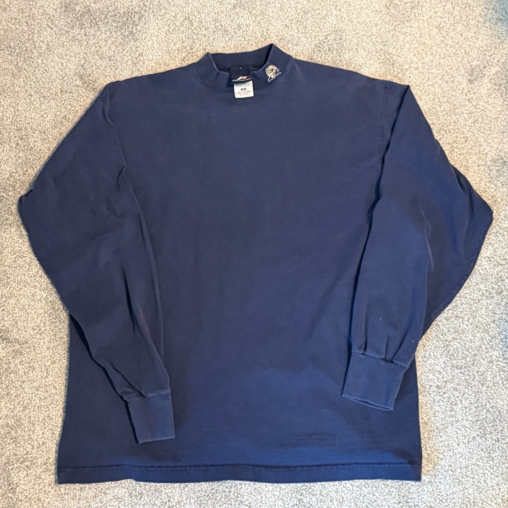 Pitt Pro Player Navy Mock Neck Pullover with Panther Embroidery